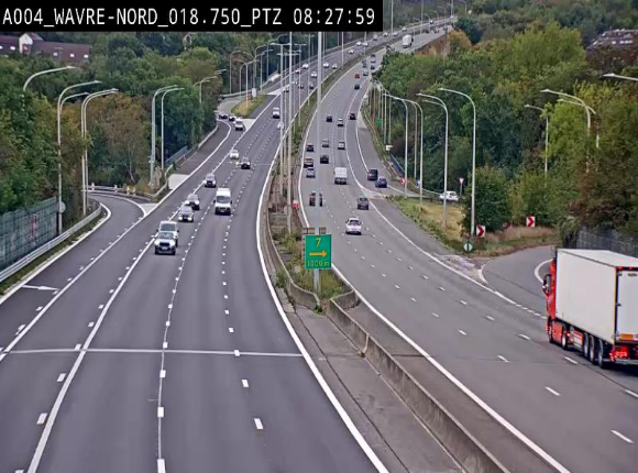 Webcam traffic E411(A4) - BK 18.7 - Bierges (Wavre Nord)