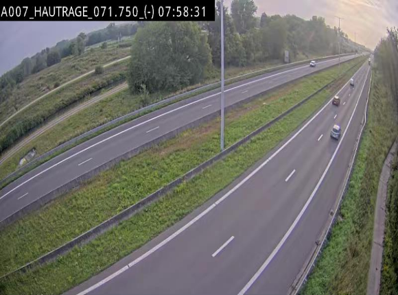 Webcam autoroute Belgique - Hautrage - E19 - BK 71.7