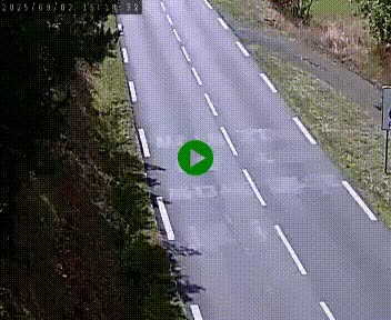Caméra routière France - N102, au niveau du col de Montmirat à Saint-Etienne-du-Valdonnez à 1039 mètres d'altitude