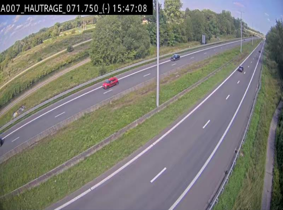 Webcam autoroute Belgique - Hautrage - E19 - BK 71.7