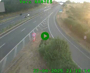Webcam N147 au nord de Poitiers et à la jonction avec la A10