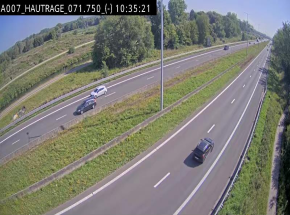 Webcam autoroute Belgique - Hautrage - E19 - BK 71.7