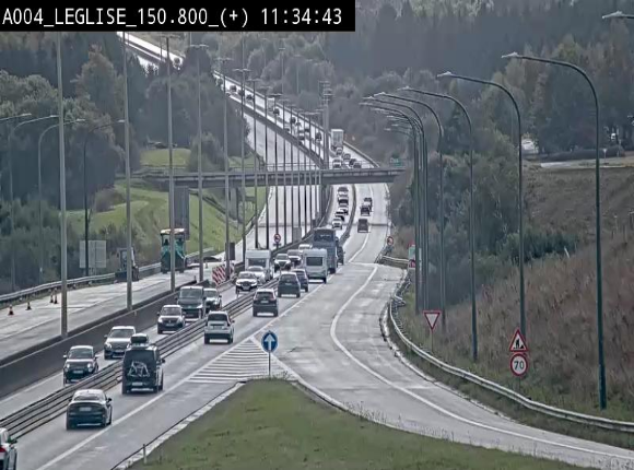 Caméra autoroute Belgique - Côte de Léglise, E411(A4) direction Luxembourg