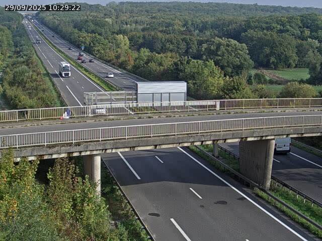 Caméra autoroute France - A31, Zoufftgen direction Luxembourg-ville, à la frontière entre la France et le Luxembourg