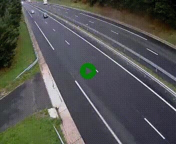 Caméra autoroute A75 à hauteur du col des Issartets en direction de Montpellier