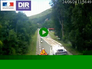 Web cam trafic à Vizille sur la nationale N85 en direction de Grenoble et en provenance de Briançon
