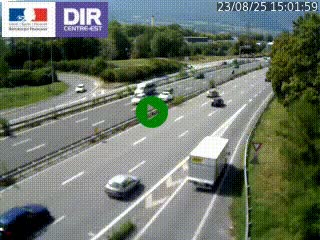 Caméra routière à hauteur de la sortie 15 Chambéry-centre au PK 4,103 en direction d'Albertville