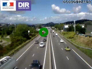 Caméra autoroute à Saint-Etienne (Les Littes) à hauteur du Ikea Saint-Etienne sur l'A72 en direction de Roanne