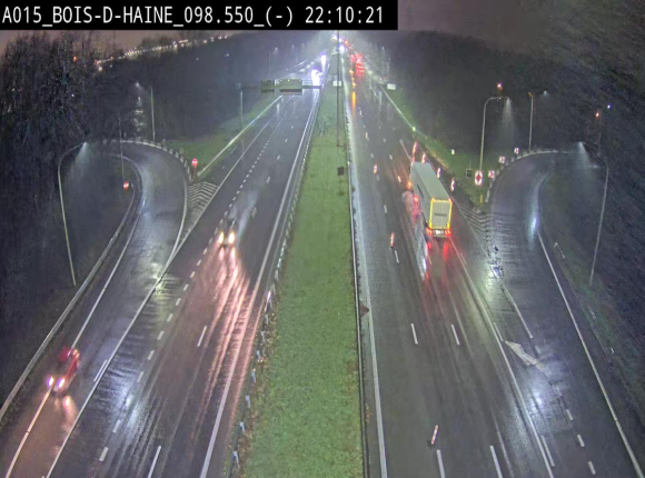 Webcam autoroute Belgique - Bois d'Haine - E42 - BK 98.6