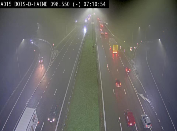 Webcam autoroute Belgique - Bois d'Haine - E42 - BK 98.6