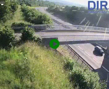 Webcam sur A84 à hauteur de Pont-Farcy, au niveau du pont autoroutier sur la Vire, au sud de Saint-Lô