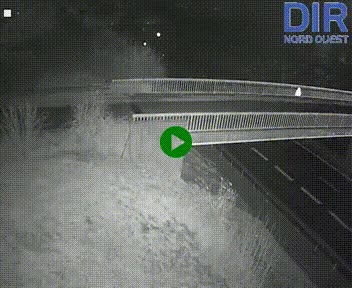 Webcam sur A84 à hauteur de Pont-Farcy, au niveau du pont autoroutier sur la Vire, au sud de Saint-Lô