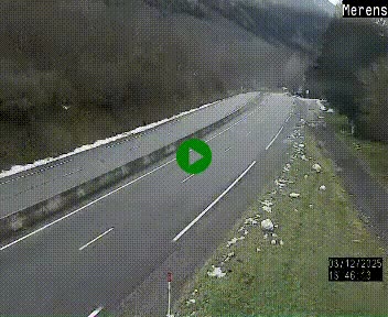 Webcam Ax-les-Thermes sur N20, en direction d'Andorre