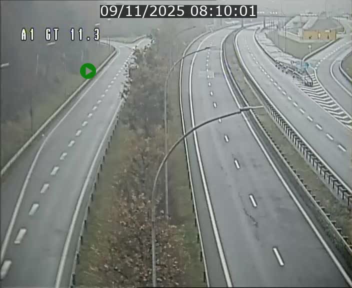 Traffic live webcam Luxembourg Senningerberg - A1 direction Allemagne - BK 11.3