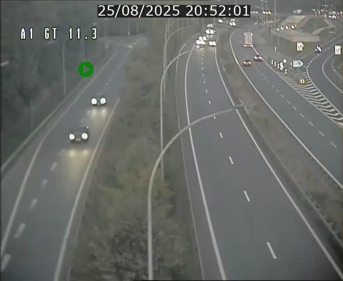 Traffic live webcam Luxembourg Senningerberg - A1 direction Allemagne - BK 11.3