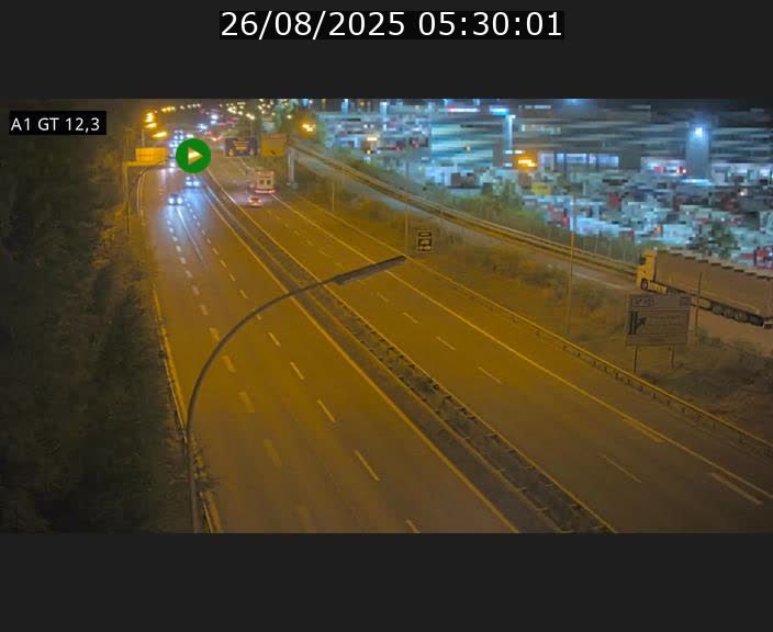 Traffic live webcam Luxembourg Senningerberg - A1 direction Allemagne - BK 12.3