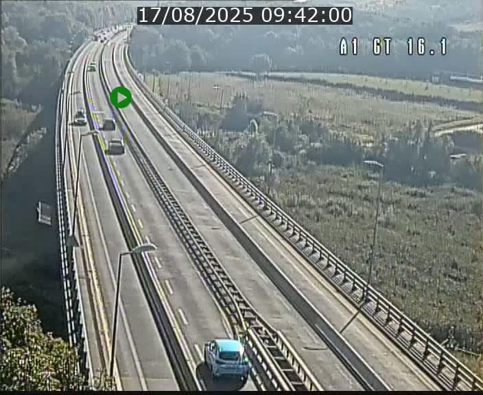 Traffic live webcam Luxembourg Niederanven - A1 direction Allemagne - BK 16.1