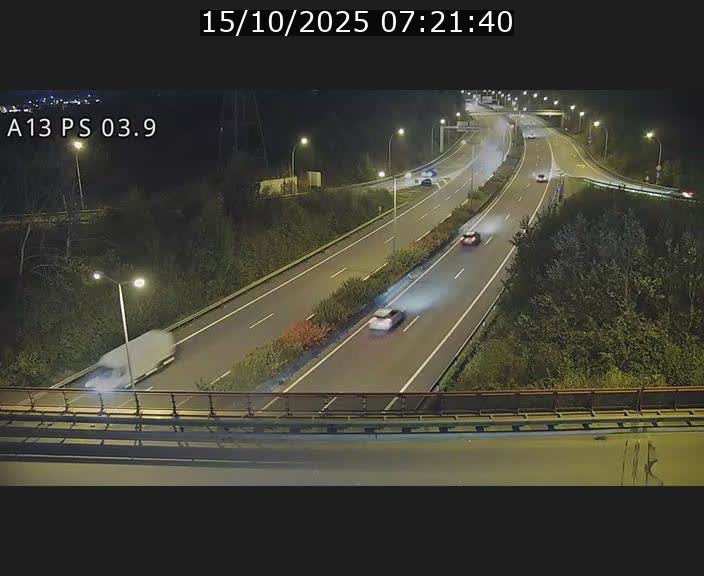 Traffic live webcam Luxembourg Differdange - A13 direction Esch-sur-Alzette - BK 3.9