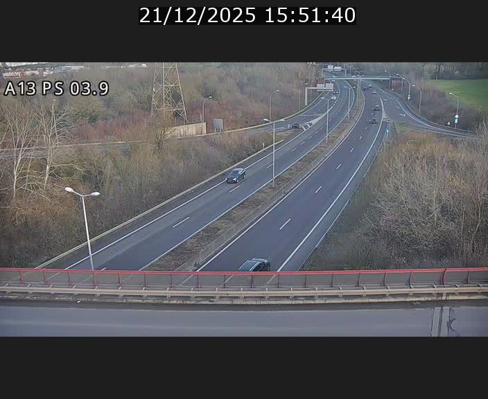 Traffic live webcam Luxembourg Differdange - A13 direction Esch-sur-Alzette - BK 3.9