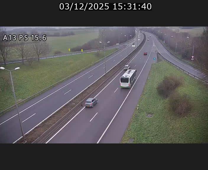 Traffic live webcam Luxembourg Kayl - A13 direction Dudelange - BK 15.6