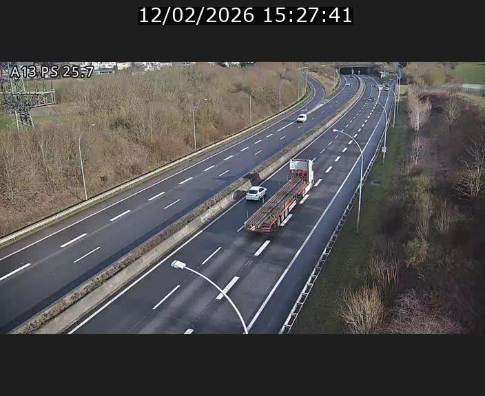 Traffic live webcam Luxembourg Frisange - A13 direction Allemagne - BK 26