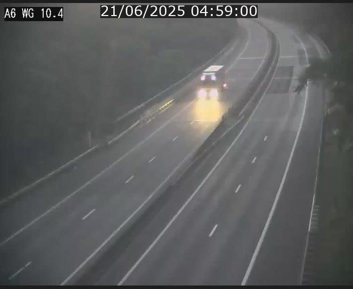 Traffic live webcam Luxembourg Mamer - A6 - BK 10.4 - direction Luxembourg/France/Allemagne