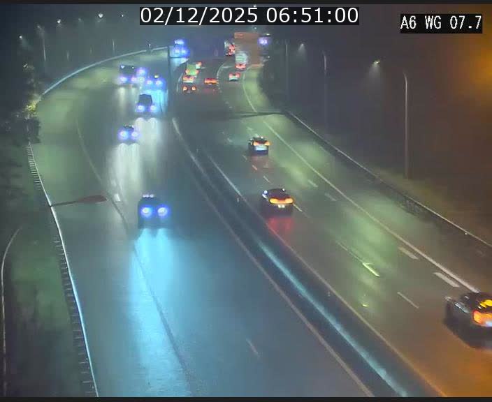 Traffic live webcam Luxembourg - Bridel - A6 - BK 7.7 - direction Belgique