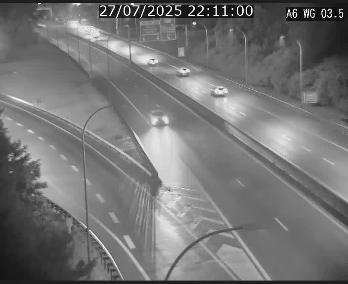 Traffic live webcam Luxembourg - Croix de Cessange - A6 - BK 3.5 - direction France/Allemagne