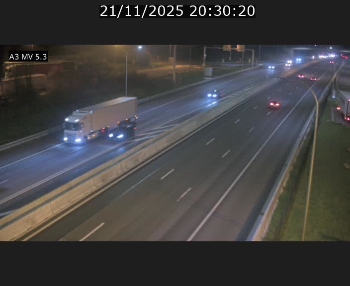 Webcam à l'Aire de Berchem au Luxembourg sur l'A3. Vue orientée vers la France
