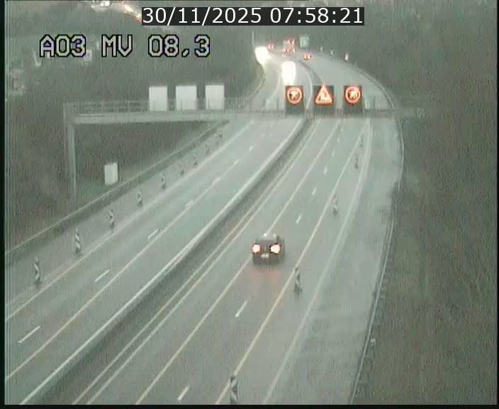Webcam Autoroute après la Croix de Bettembourg en direction de Luxembourg sur l'A3