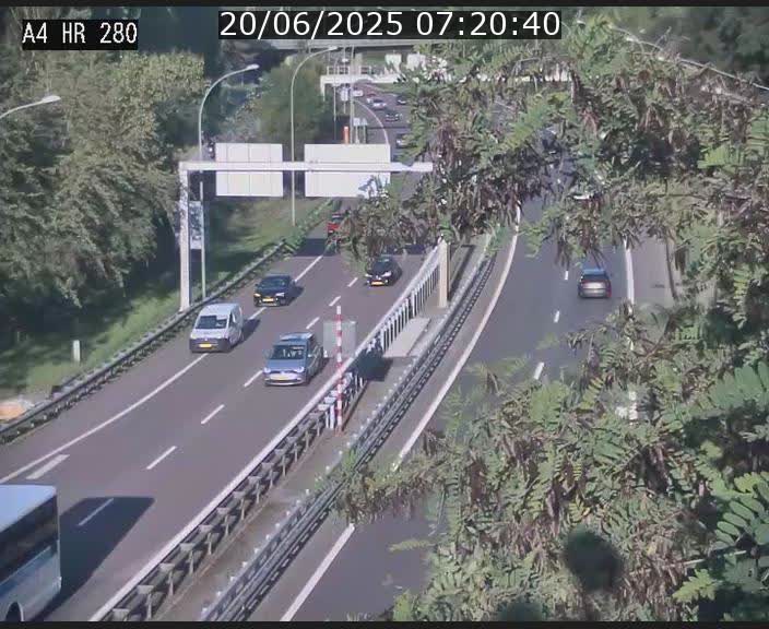 Webcam traffic A4 Luxembourg - BK 0.2 - P+R Bouillon (direction Luxembourg)