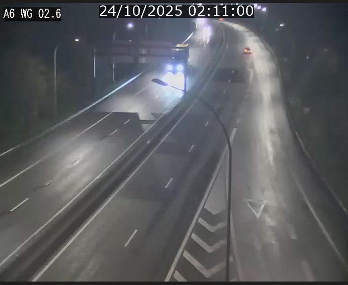 Traffic live webcam Luxembourg Croix de Cessange - A6 - BK 2.6 - direction France/Allemagne