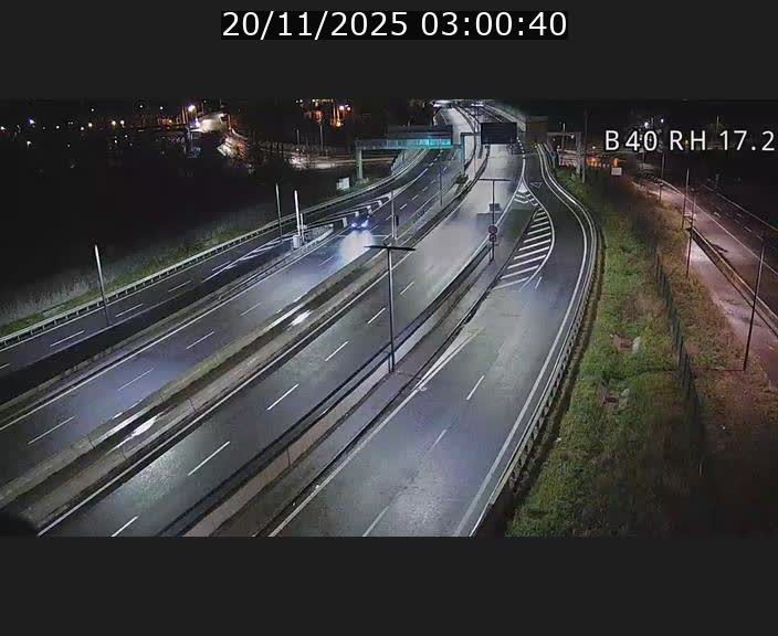 Webcam sur le contournement d'Esch Belval à hauteur de la sortie Université de Luxembourg. Vue orientée vers Luxembourg