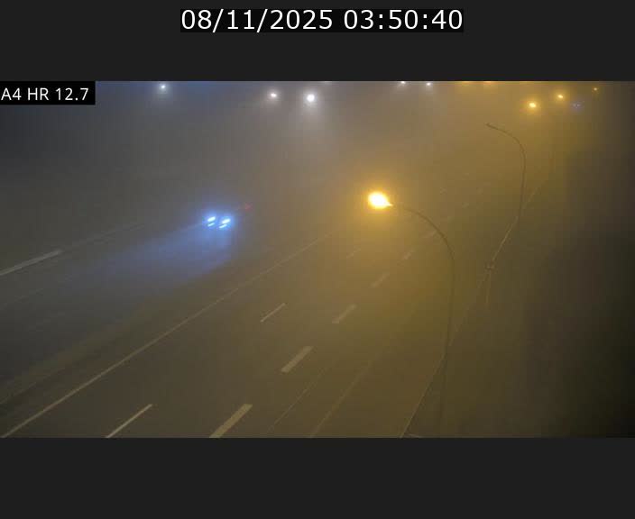 Traffic live webcam Luxembourg Esch sur Alzette - A4 - BK 12.7 - direction Esch-Belval