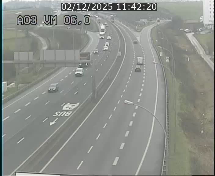 Traffic live webcam Luxembourg Aire de Berchem - A3 - BK 6 - direction France