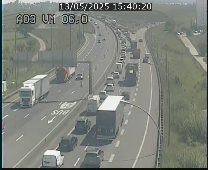 Traffic live webcam Luxembourg Aire de Berchem - A3 - BK 6 - direction France