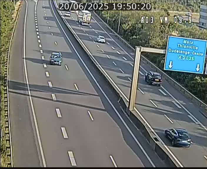 Webcam Autoroute à la Croix de Bettembourg - A3 - BK 9.9 - direction France