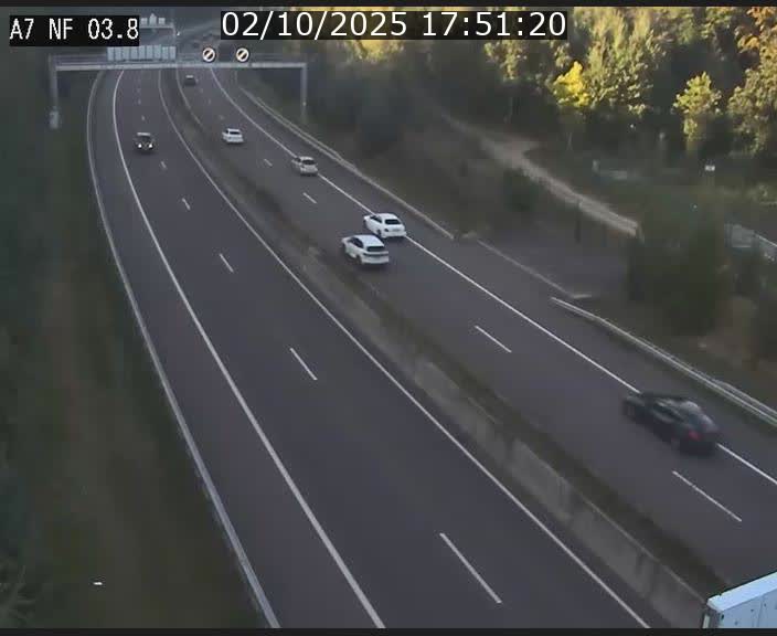 Webcam autoroute A7 au Luxembourg à la sortie du Tunnel Stafelter vers le Nord