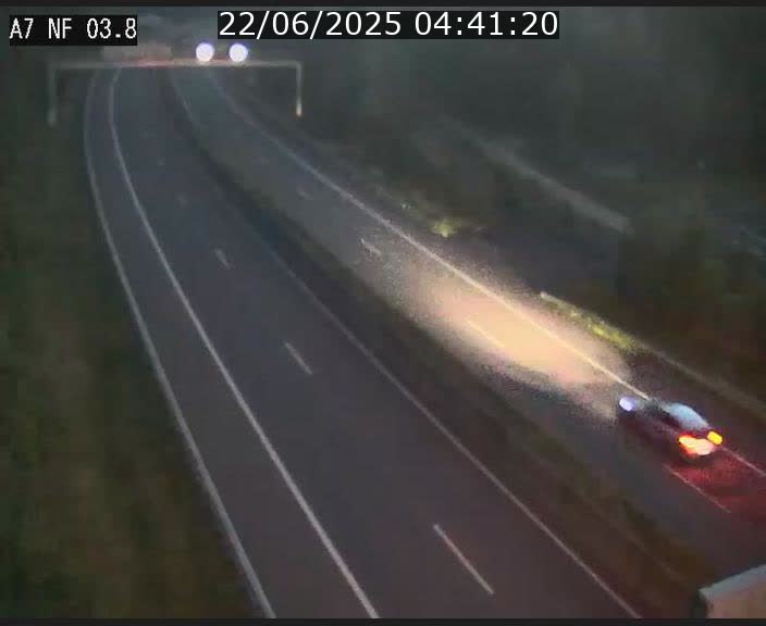 Webcam autoroute A7 au Luxembourg à la sortie du Tunnel Stafelter vers le Nord