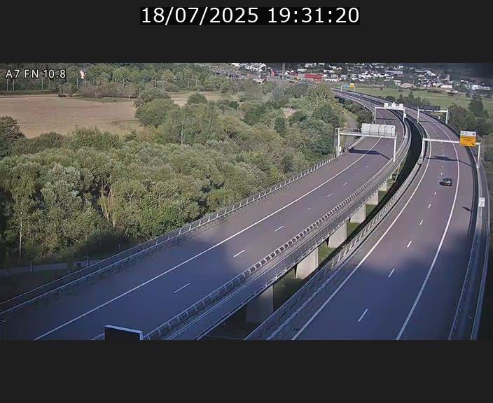 Caméra trafic Luxembourg - A7, Tunnel Gousselerbierg, sortie sud, direction rond-point Lorentzweiler (BK 10.8)