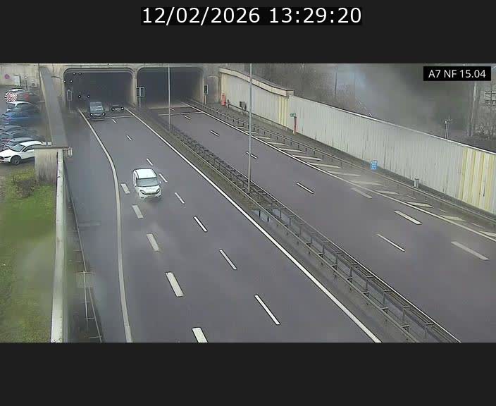 Caméra trafic Luxembourg - A7, Tunnel Mersch, entrée sud, direction Ettelbruck