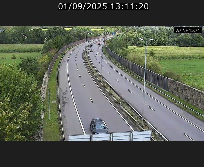 Caméra trafic Luxembourg - A7, Tunnel Mersch, entrée nord, direction Lorentzweiler
