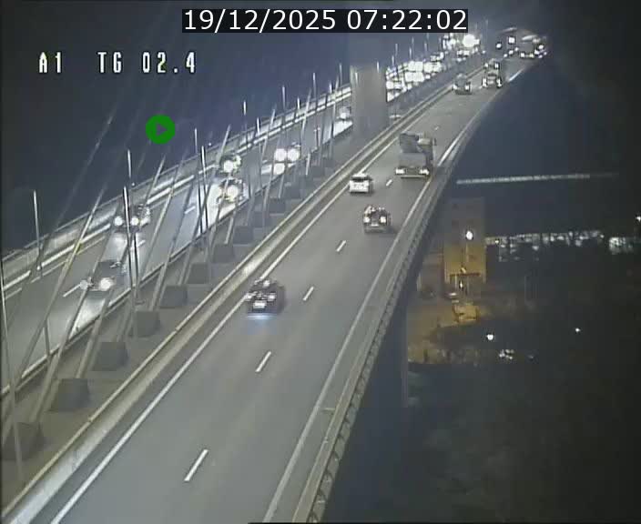 Traffic live webcam Luxembourg Sandweiler - A1 direction Luxembourg-ville - BK 2.4