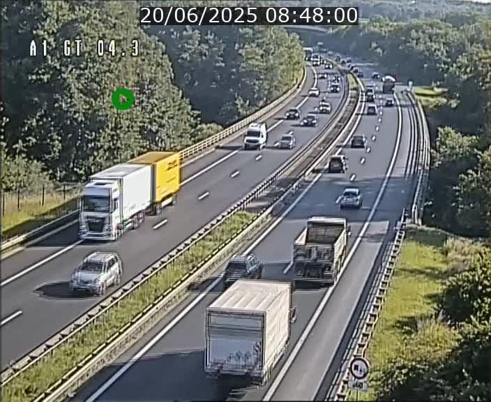 Traffic live webcam Luxembourg Itzig - A1 direction Sandweiler - BK 4.3