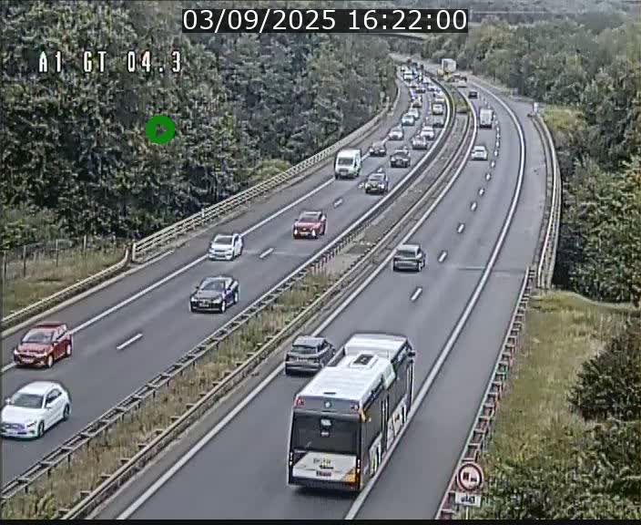 Traffic live webcam Luxembourg Itzig - A1 direction Sandweiler - BK 4.3