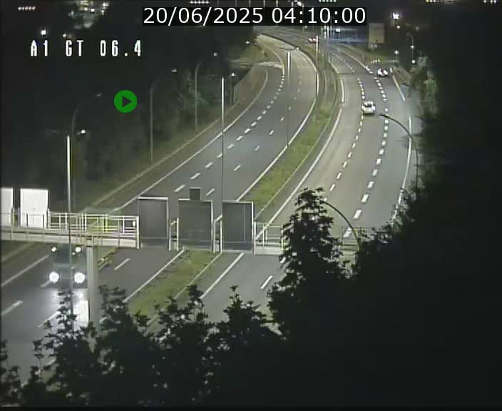 Traffic live webcam Luxembourg Hamm - A1 direction Sandweiler - BK 6.4