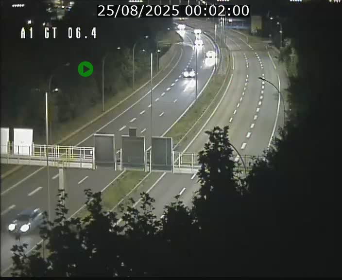 Traffic live webcam Luxembourg Hamm - A1 direction Sandweiler - BK 6.4