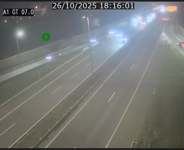 Traffic live webcam Luxembourg Cents - A1 direction Kirchberg - BK 7