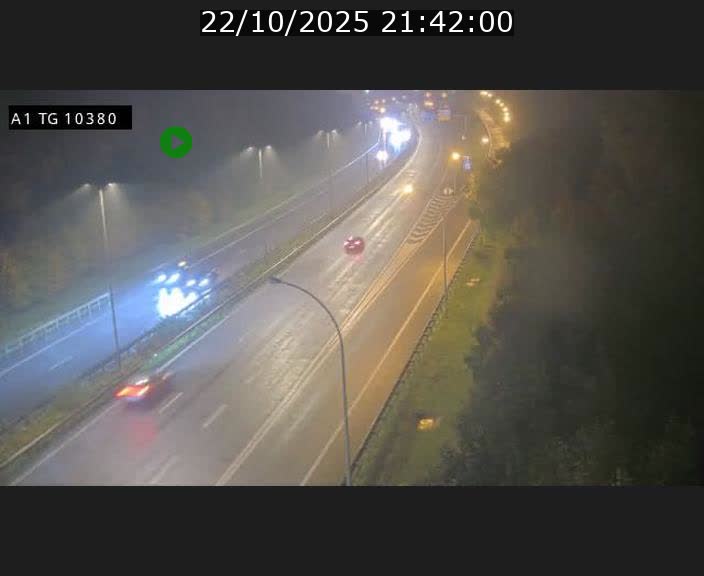 Traffic live webcam Luxembourg Senningerberg - A1 direction Luxembourg Kirchberg - BK 10.3