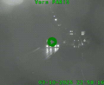 Caméra routière sur l'autoroute A20 à Bessines-sur-Gartempe. Vue orientée vers Paris